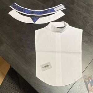 Brand new never worn Custom Collars dickie with 2 collars